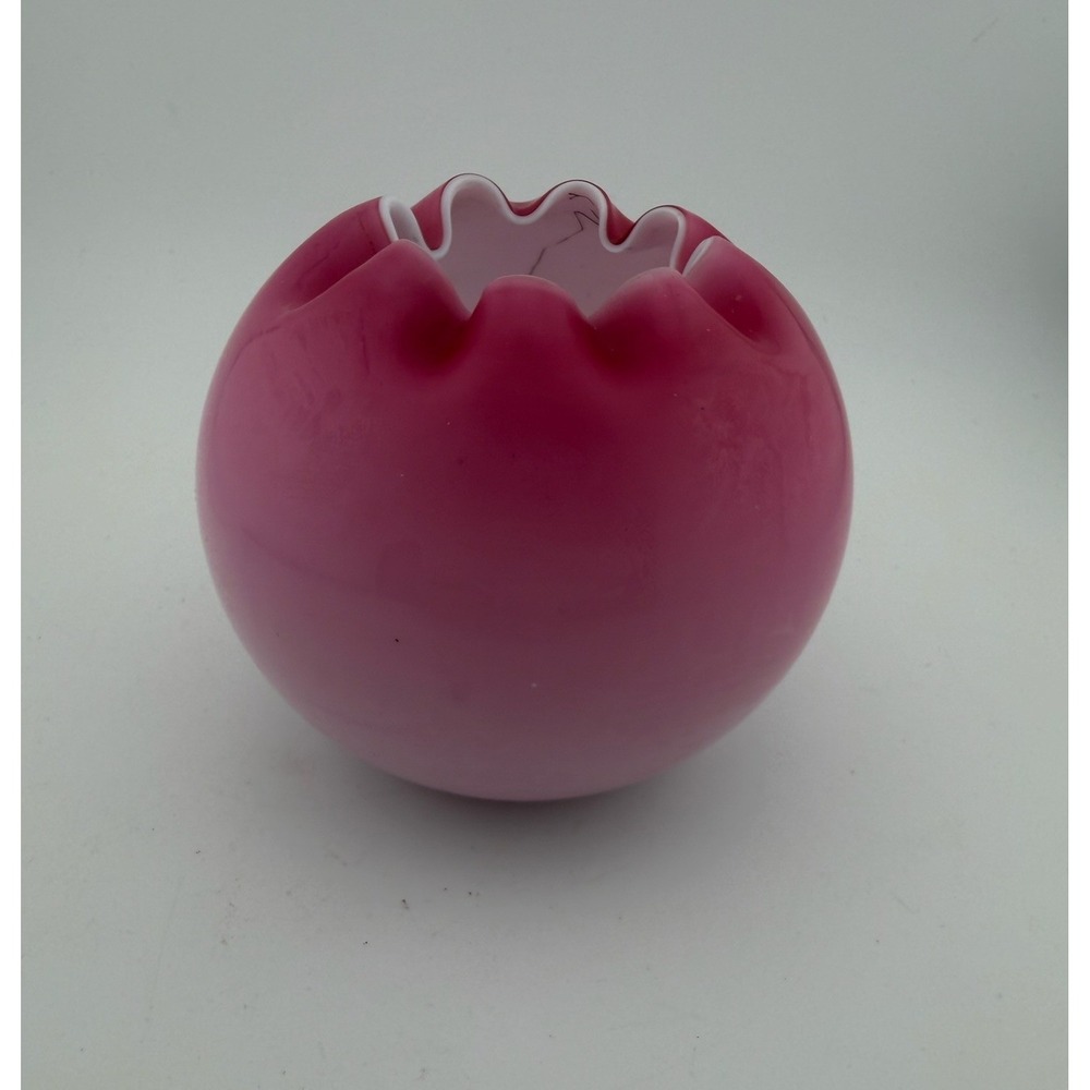 Vintage Fenton Rose Bowl Ombre
